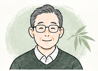50代男性のお客様をイメージしたイラスト